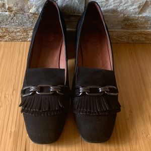 Anthro Hispanitas Pandora loafer Pump Black